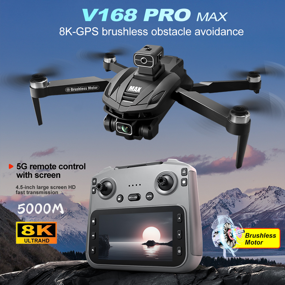Drone Kit Professional - V168 PRO Max GPS Drone 8K