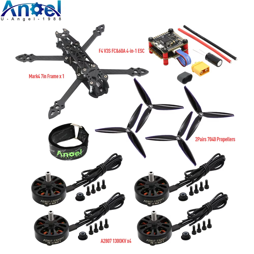 Drone Kit Build Yourself - Mark4 Mark 4 7 inci 295mm