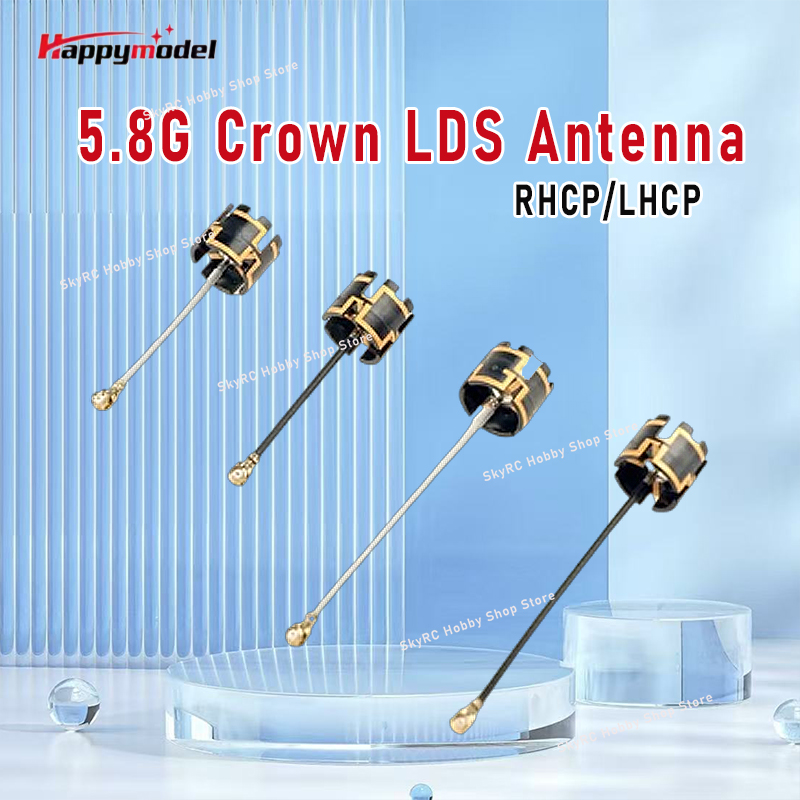 Drone Kit Long Range - Antena Happymodel 5.8G Crown LDS RHCP/LHCP
