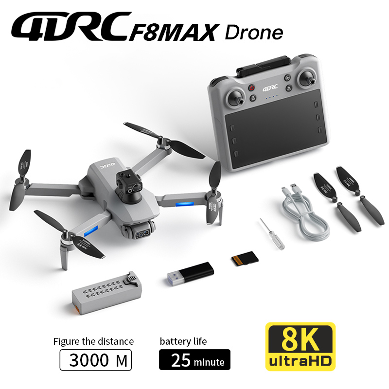 Drone Kit Professional - Drone Profesional F8 MAX GPS dengan