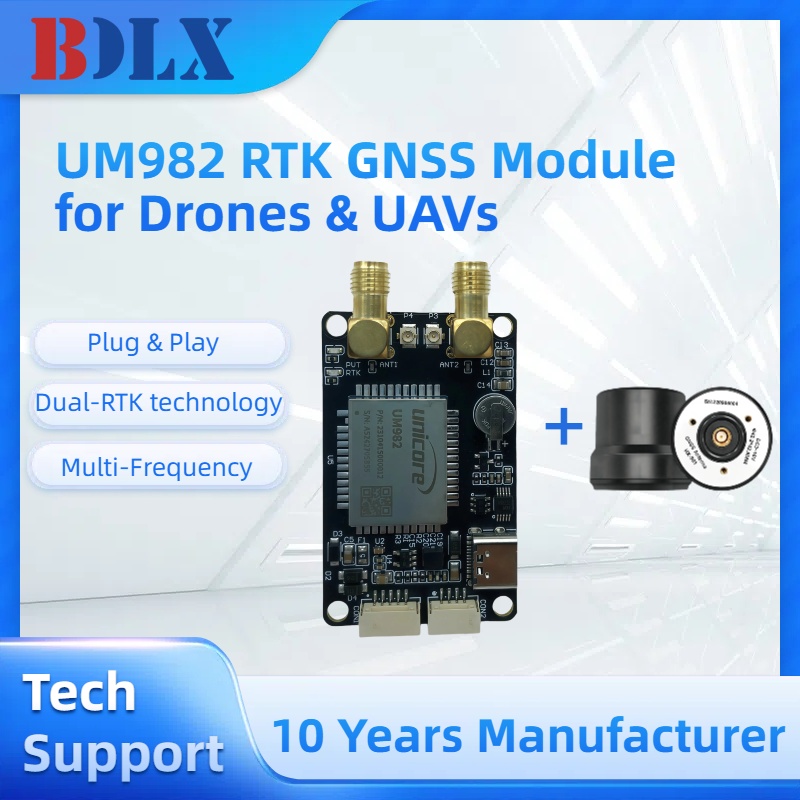 Drone Kit Hexacopter - UM982 Antena Ganda Modul RTK GNSS