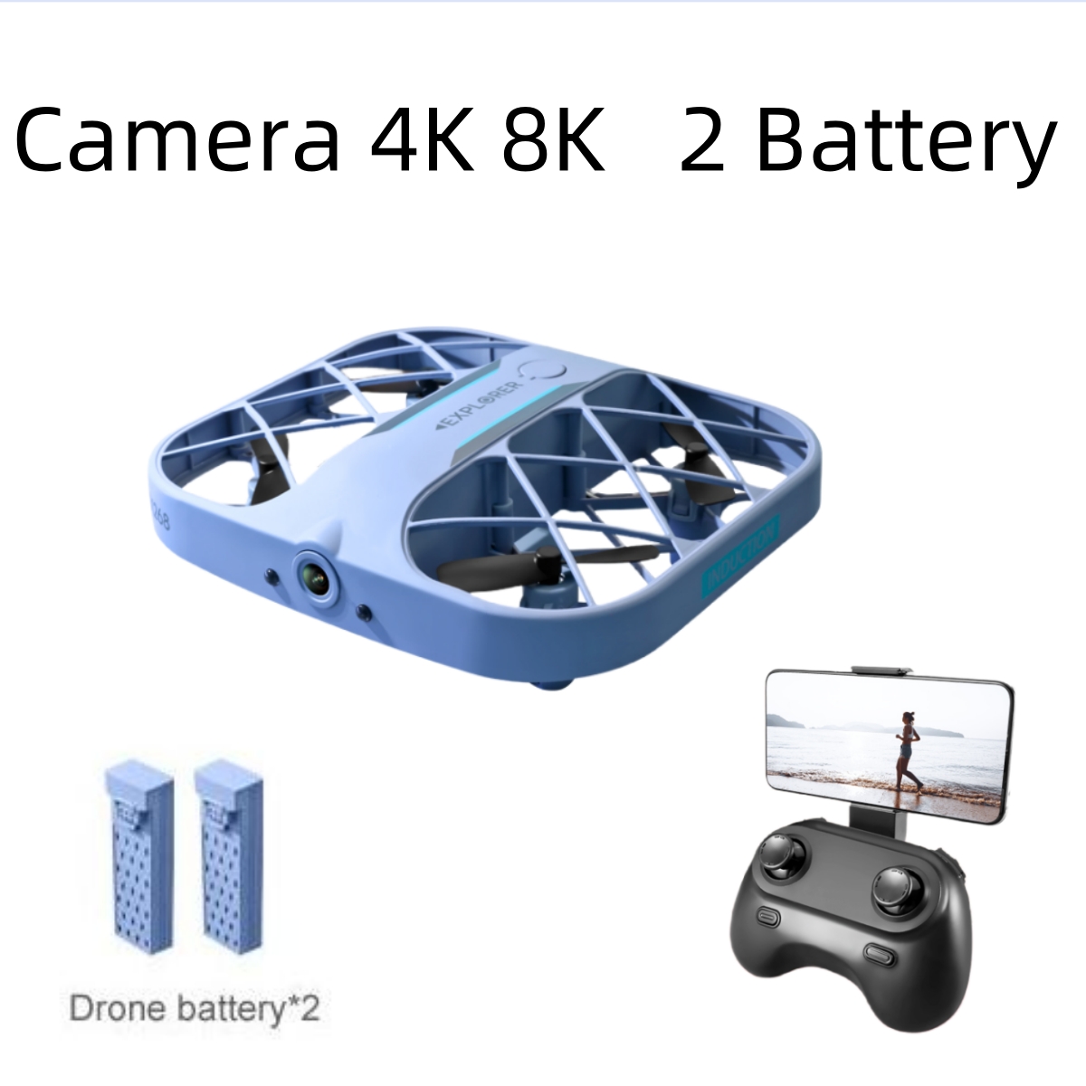 Drone Kit With Camera - JJRC H107 Drone FPV RC dengan