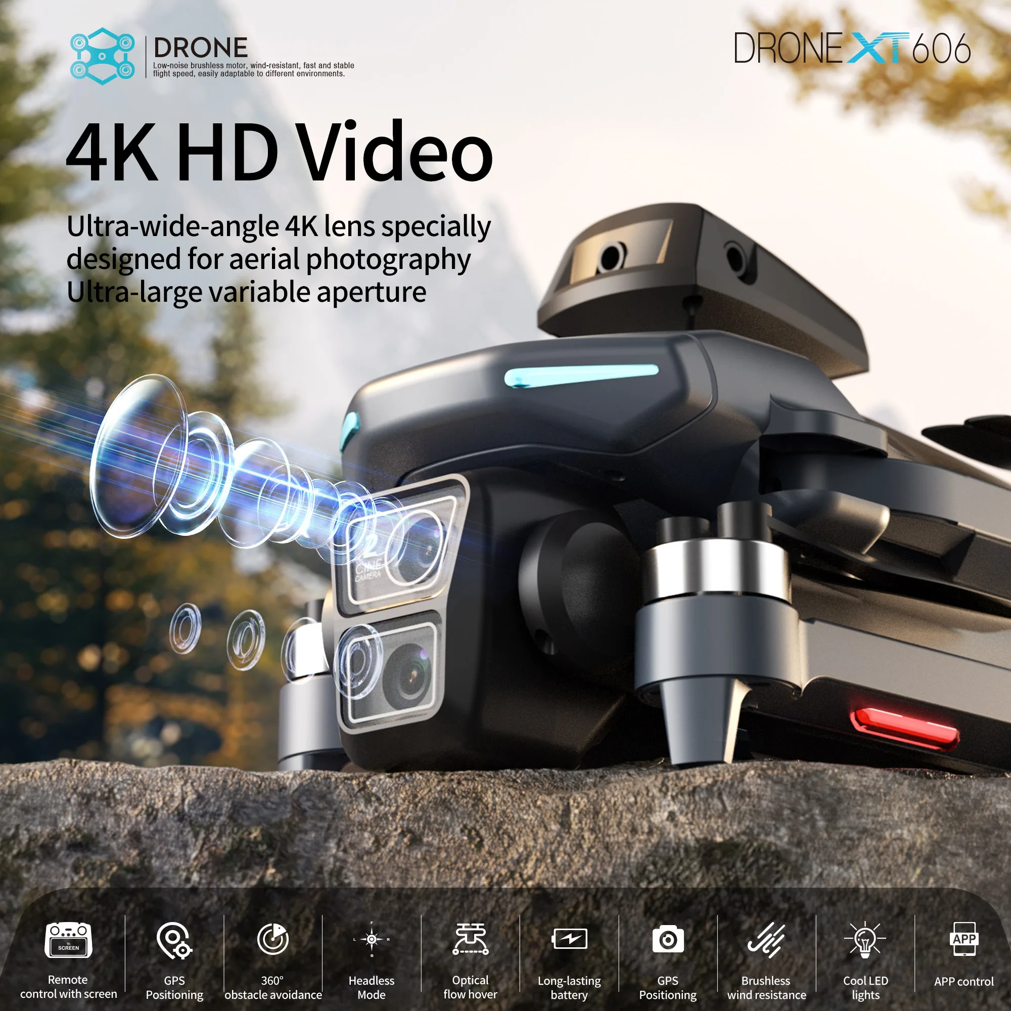 Drone Profesional Lenovo XT606 - Drone Kit Fpv ulasan dan harga