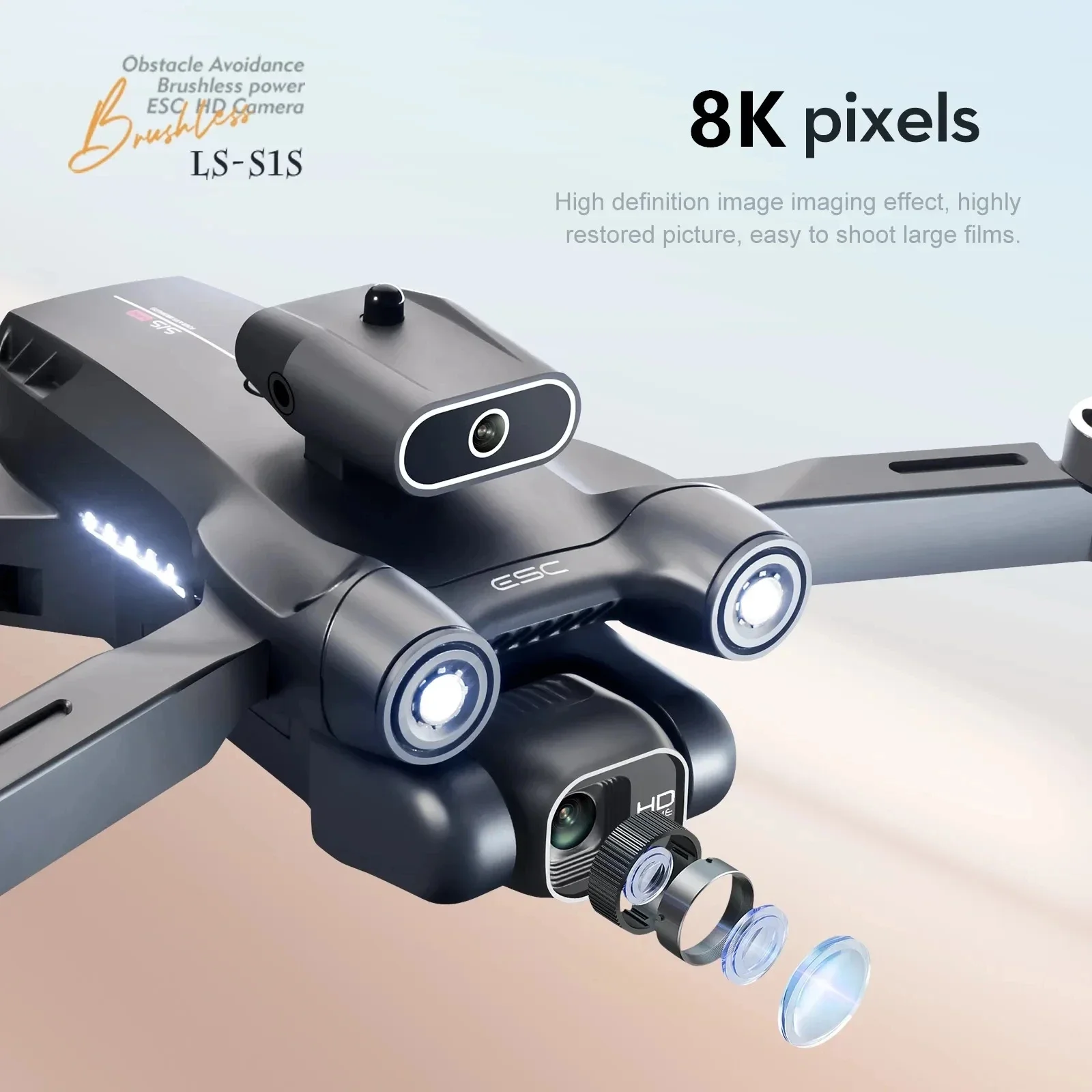 S1S Drone kamera GPS 5G 8K pro - Drone Kit Professional ulasan dan harga