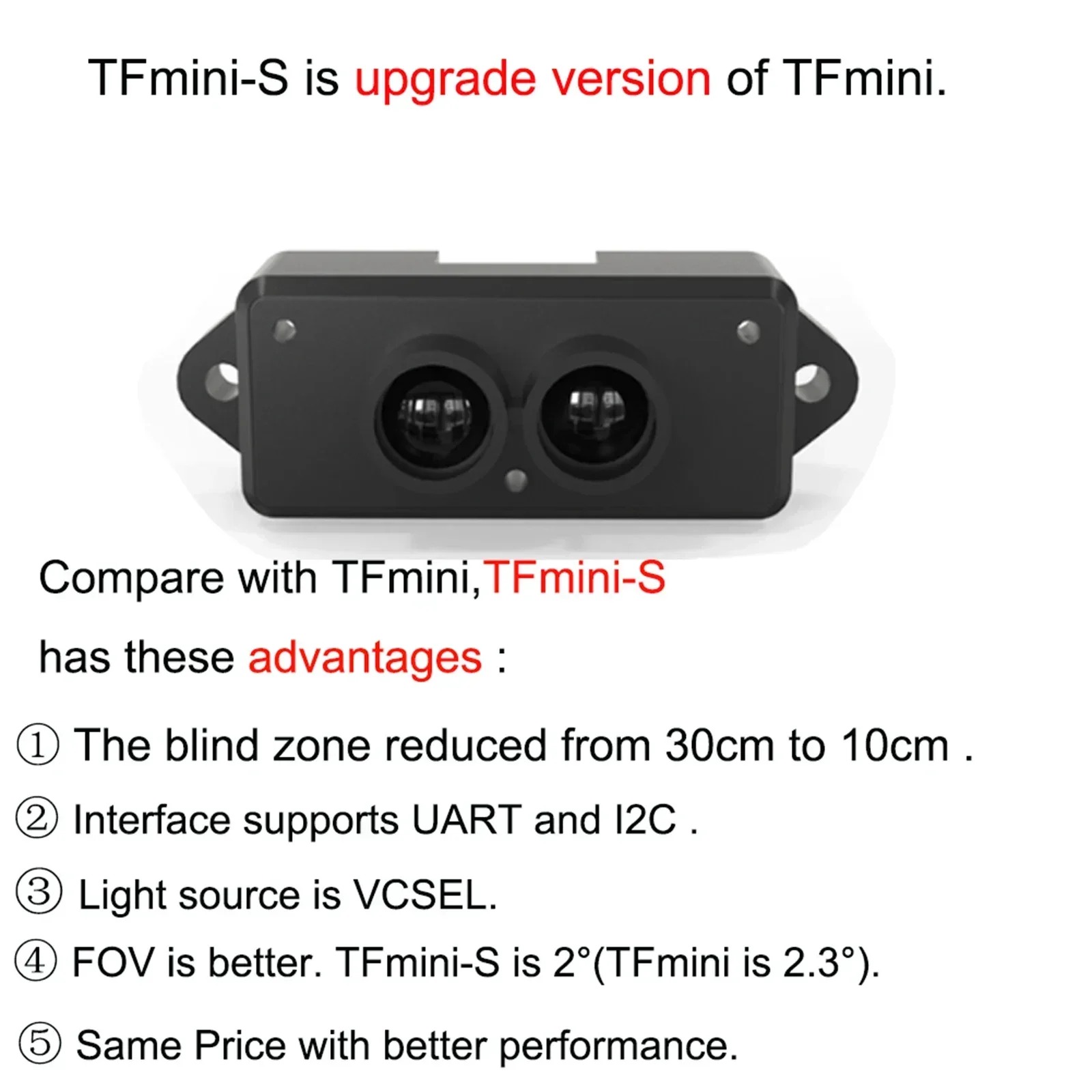 TFmini-S Benewake Modul Penguk - Drone Kit Hexacopter ulasan dan harga