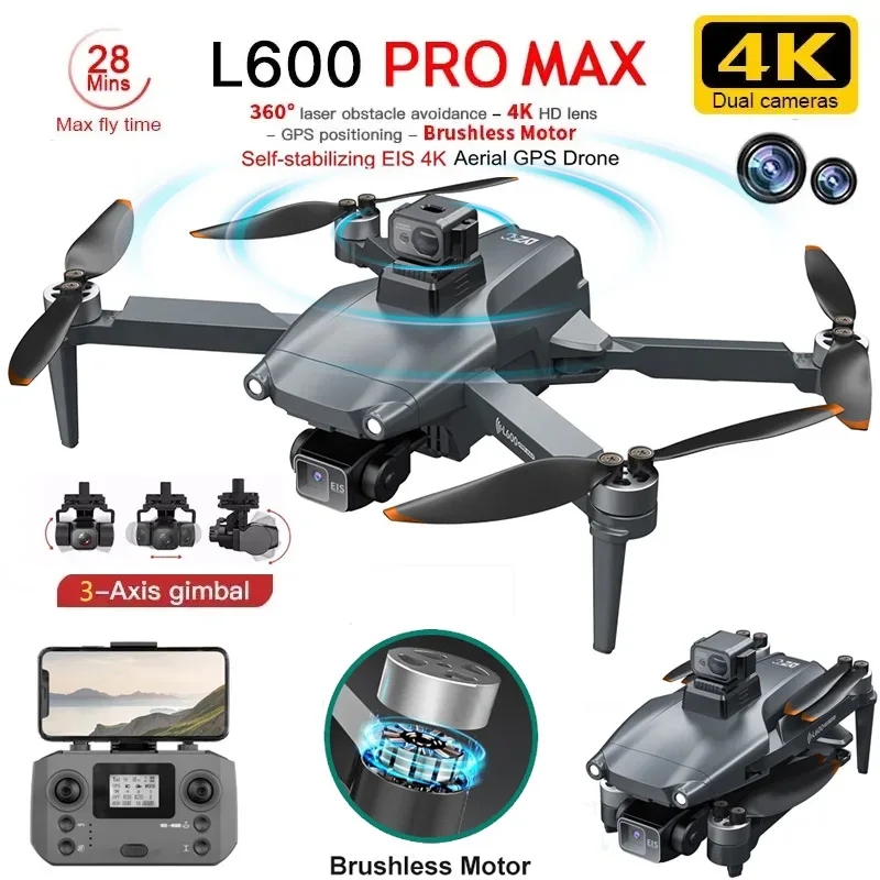 L600 PRO MAX Drone GPS profesi - Drone Kit Professional ulasan dan harga