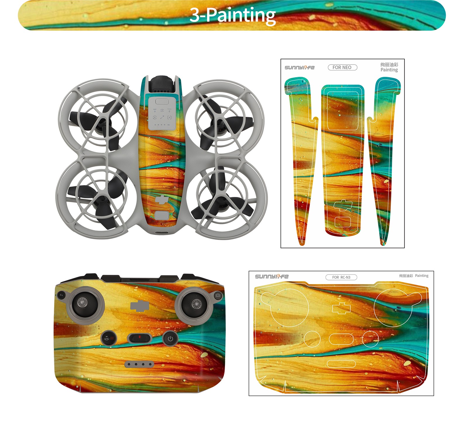 Sunnylife Set stiker DJI, Dron - Drone Kit Beginner ulasan dan harga