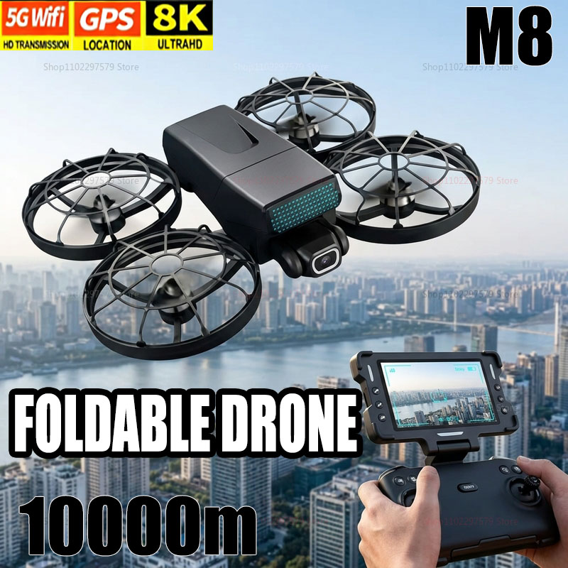 Drone Baru M8 GPS 8K Profesion - Drone Kit With Camera ulasan dan harga